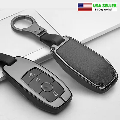 $24.92 • Buy Zinc Alloy+Leather Key Fob Case Cover Shell For Mercedes Benz A C S E Class W213