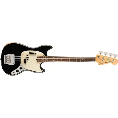 Fender JMJ Road Worn Mustang Bass Rosewood Fretboard Road Worn Black • $1349.99