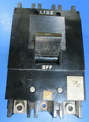 Square D 200 Amp 600 Volt 2 Pole Circuit Breaker 997226 • $75