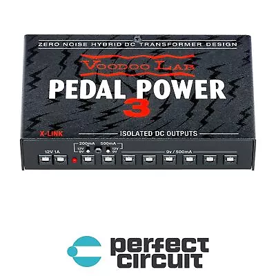 Voodoo Lab Pedal Power 3 Pedalboard Power Supply EFFECTS NEW - PERFECT CIRCUIT • $229.99