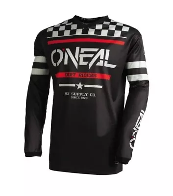 O'Neal Element MX Off-Road Jersey Squadron Black/Grey YOUTH XLarge • $17.99