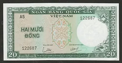 1964 South Vietnam 20 Dong Note Unc • $4