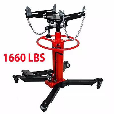 1660lbs Transmission Jack  2 Stage Hydraulic W/ 360° For Engine Lift  • $179.99