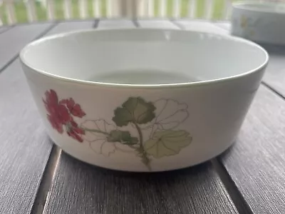 Block Spal Geranium Watercolors Mary Lou Goertzen 5.75” Bowl • $12