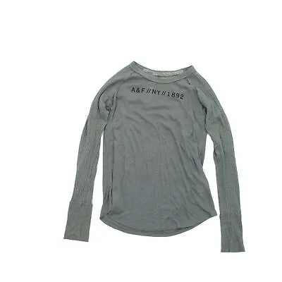 Abercrombie & Fitch Women's Top XS Grey 100% Cotton • £11