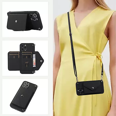 For Various Phone Crossbody Wallet Card Bag Stand Fashion Women Girl Case Cover • $10.58