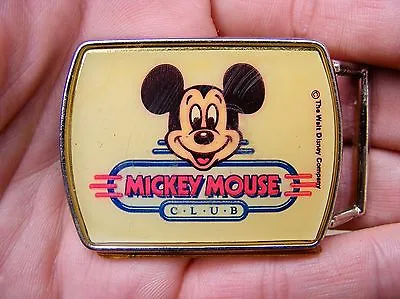 Vtg MICKEY MOUSE CLUB Belt Buckle LEE Disney TV SHOW Disneyland Silver RARE VG+ • $24.99