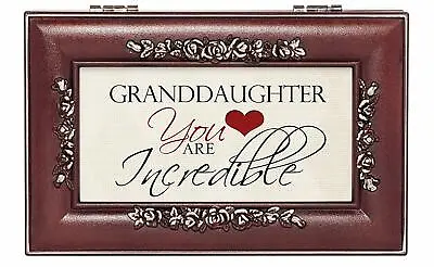 $24.95 • Buy Incredible Granddaughter Wood Finish  Music Box - Plays You Are My Sunshine
