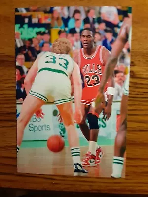 Michael Jordan Bulls Larry Bird Celtics Basketball 4x6 Game Photo Picture Card  • $2.20