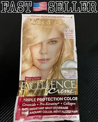 L'Oreal Paris Excellence Creme Permanent Hair Color 9.5NB Lightest Natural Blond • $14.08