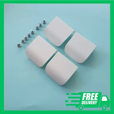 154387 X 4 (146114) IKEA Visthus Handle For Wardrobe/ Cupboard/ Cabinet - WHITE • £9.99