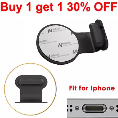 1x Anti-dust Plug Cap Stopper Cover Silicone For Iphone Lightning Phone Black • £2.11