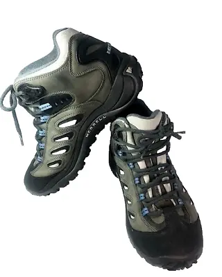 MERRELL Reflex Mid Waterproof Shale Hiking Boots Women’s Size 9 • $37.99