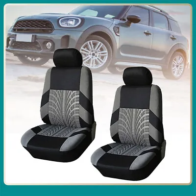 Black & Gray Front Seat Cover Protector Cloth For Mini Cooper Countryman 2011-23 • $28.95