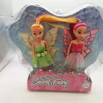 2 X My Very Own Secret Fairy Dolls -  Age 3+ Collect Them All! NEW Pink Hair H24 • £5