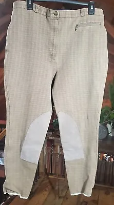 Harry Hall Womens Breeche Horse Riding Pants Tan Equestrian 34  Measurements Vtg • $16.99