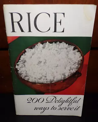 Southern Rice Industry Cookbook Booklet 200 Recipes 1935 Vintage- Acceptable • $9.95