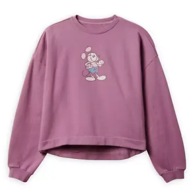 Mickey Mouse Genuine Mousewear Pullover Sweatshirt For Women – Plum Size XL • $59.90