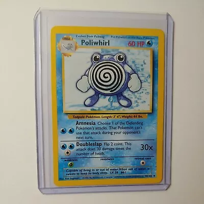 4th Print Base Set Poliwhirl 38/102 Uncommon Pokemon Card NM Near Mint • $10.49