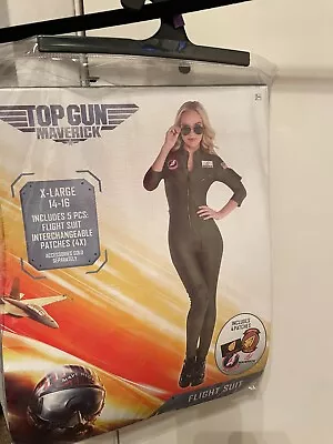 Women's Top Gun Maverick Flight Costume Costume Top Gun Halloween Fancy Dress • $3.40