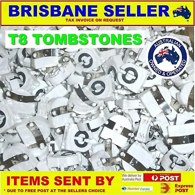 20 X T8 Tombstone Fluorescent Lamp Holder End Fluro Troffer Light Fitting • $34.99