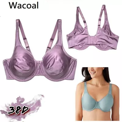 NWOT Wacoal 38D Basic Beauty Full Figure Seamless Underwire Bra 855192 Purple • $27.89