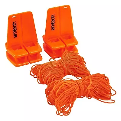 £6.95 • Buy 2x Brickies Line Blocks + 18M Line | 2 Plastic L Shaped Corner Blocks Brick