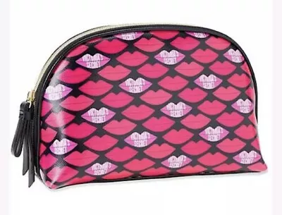 Victorias Secret Just A Kiss Red Pink Makeup Cosmetic Makeup Bag Case Nwt • $9.75