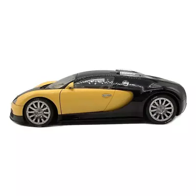 Autoart 1/18 Scale Diecast Bugatti EB 16.4 Veyron Show Car - Black/Yellow Used • $236.99