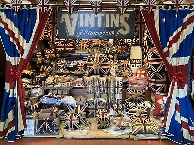 Union Jack Curtains! Fabulous The Best Available From Our Woven Magic Range • £249