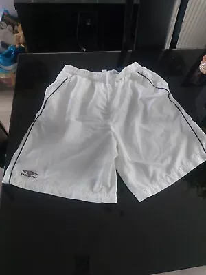 Umbro White Shorts Size Large. Draw String • £6.99