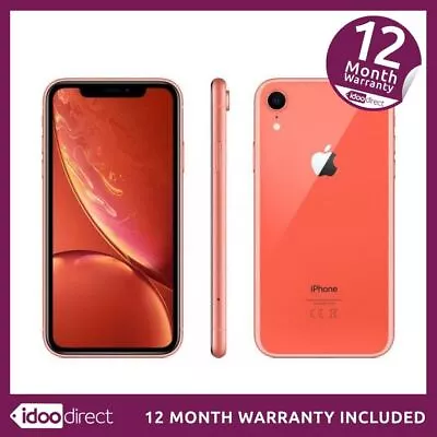 Apple IPhone XR A2105 64GB 12MP Smartphone Mobile Coral Unlocked GRADE C • £106.97