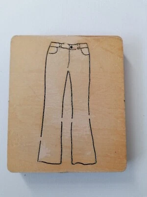 £6 • Buy Craft Clearance:  Cross-Cuts Wooden Die Cutter - JEANS / TROUSERS
