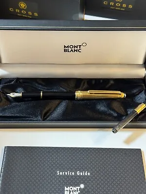 Montblanc Meisterstuck Solitaire Doue Gold-Plated 18k Fountain Pen M Nib • $649