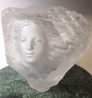 Michael Wilkinson Acrylic Woman's Face “Early Light” Sculpture '02 Artist Proof  • $2549.15