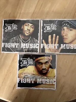 D12 Fight Music X3 Cd Singles Alternate Covers 3/6 Eminem/Kuniva/Proof. Rare • $36.10
