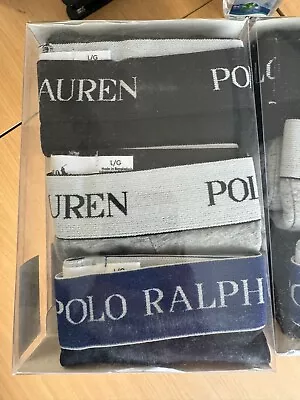 Polo Ralph Lauren Style Men's Boxer Brand New Set Of 3 M Medium Trunks / Shorts • £8.95