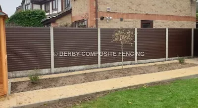 Brown UPVC Fence Panels No More Painting Fit Into Existing Posts + SEE VIDEO + • £23.99