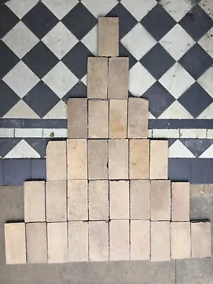 Reclaimed Antique Victorian Edwardian Encaustic Geometric Vitrified Floor Tiles • £6