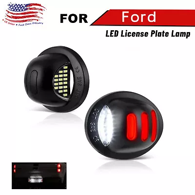 2 For Ford F150 F250 F350 Accessories RED TUBE LED Rear License Plate Tag Light • $11.88