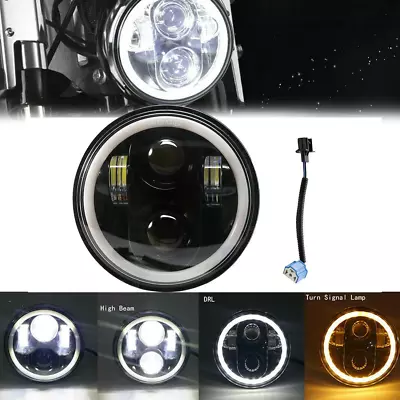 5.75  LED Headlight DRL DOT For Honda Shadow VT 600 700 750 1100 VTX 1300 1800 • $28.78