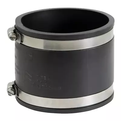 6 In. PVC Flexible Coupling With Stainless Steel Clamps • $19.95