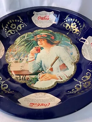 Coca Cola Vintage  1994   Navy Blue Metal Serving Tray • $19.99