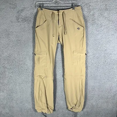 Mountain Hardware Convertible Pants Khaki Hiking Zip Off Women's Size 4/32 • $13.75