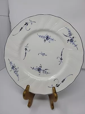 Vintage Villeroy & Boch Vieux Lusembourg  10  Dinner Plate Blue & White New • $45