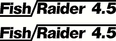 $20 • Buy Quintrex Fish Raider 4.5 Fishing Boat Sticker Decal Marine Set Of 2