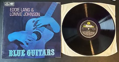 EDDIE LANG & LONNIE JOHNSON: Blue Guitars PARLOPHONE 12  Vinyl LP Factory Sample • £16