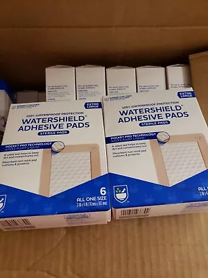 QTY 5 Boxes 6-3  X 4  Bandage Waterproof Protection WATERSHIELD ADHESIVE PADS • $12.95