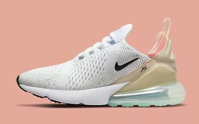 Nike Air Max 270 Sanddrift White Pink Ice Sneaker Retro DQ7642-100 Men's Size • $104.97