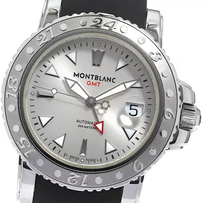 MONTBLANC GMT Sports 7061 Date Silver Dial Automatic Men's Watch_808660 • $1356.60